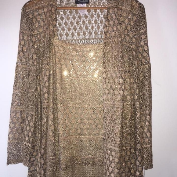 Shimmering Mother of the bride Gown with jacket Onyx Nite by Wendye Chaitin 16 - Picture 13 of 16